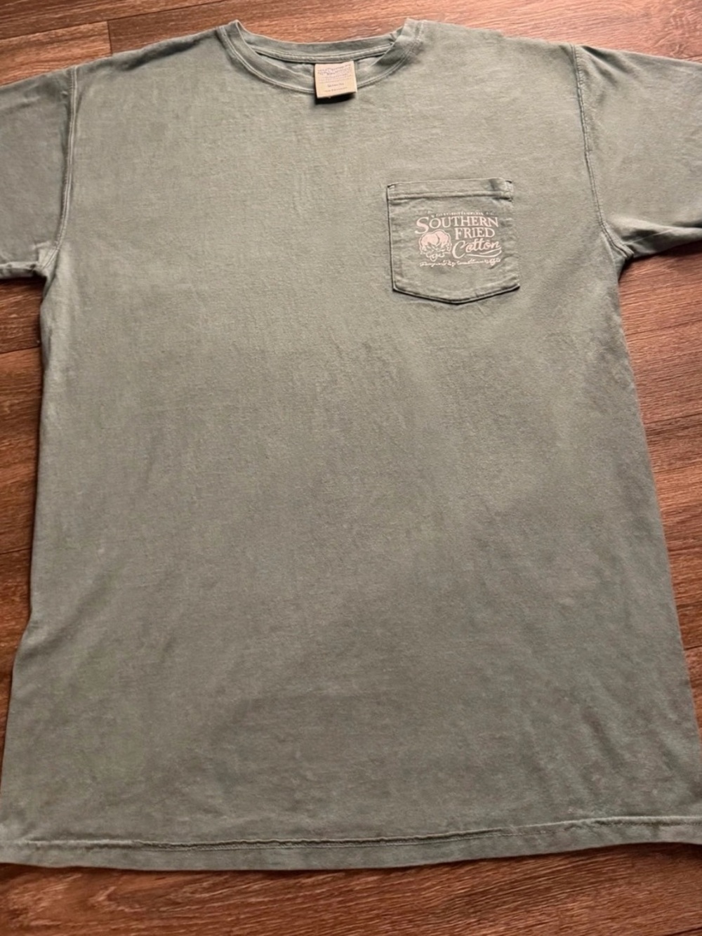 Southern Fried Cotton Brighter/Mint Green Short-Sleeve Pocket Tee